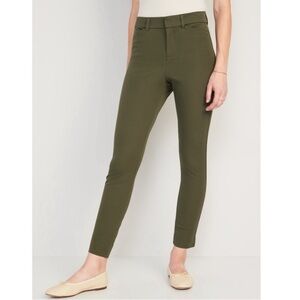 Old Navy High Waisted Pixie Skinny Ankle Olive Green Pants Size 12